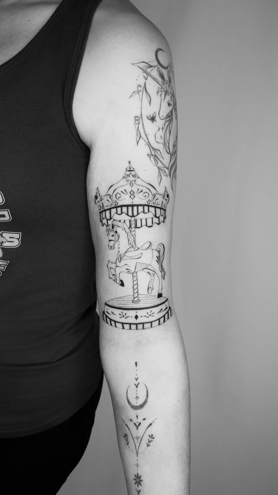 Carousel Forearm — tattoo view